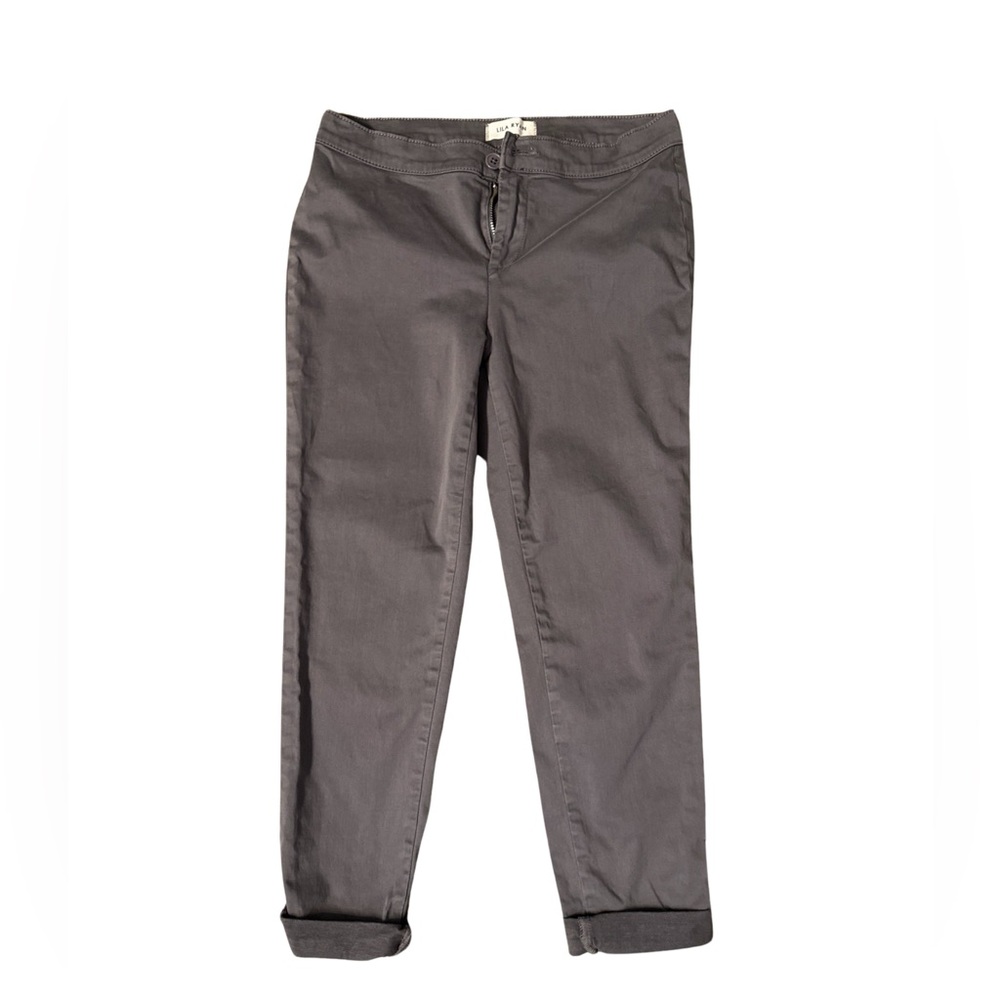 Gray Cuffed Skinny Pant 4P